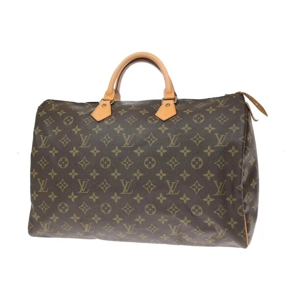 LOUIS VUITTON Speedy 40 Travel Hand Bag Monogram Leather Brown M41522 20ED676